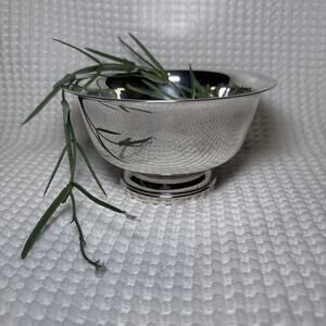 VTG Sheffield Silver Co Silverplated Pedestal Serving Bowl Dish Made in USA #36